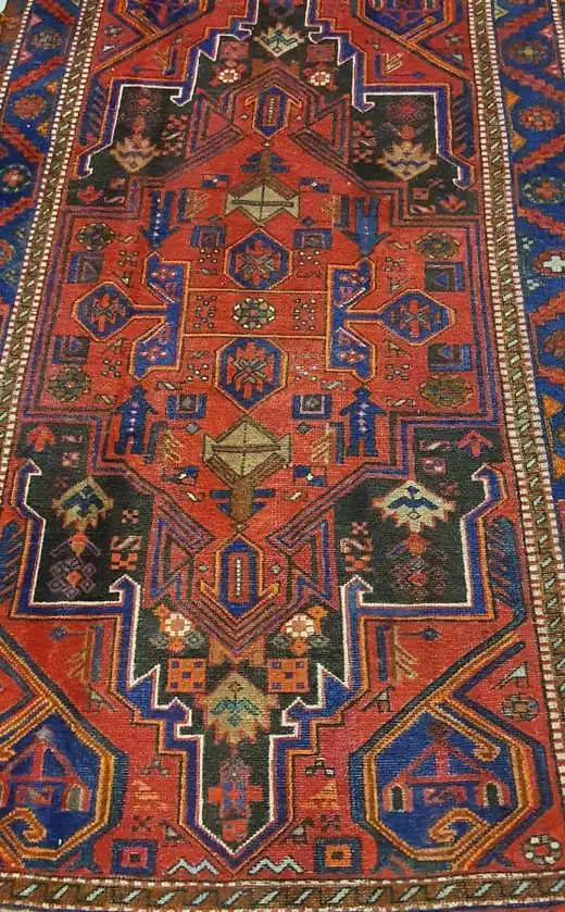 Galerie du nord-ouest de l'Iran, après restauration et ravivage des couleurs.